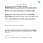 image Sublease Agreement template