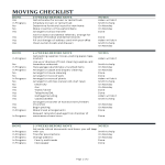 Local Moving Checklist Excel gratis en premium templates
