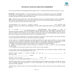 Technical Manual Writing Agreement gratis en premium templates