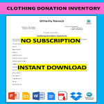 template topic preview image Clothing Donation Inventory