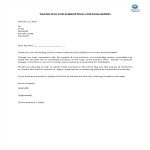 Letter to announce no distribution of products gratis en premium templates