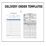 Vorschaubild des Vorlagenthemas Delivery Order Template