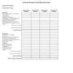 template topic preview image Nonprofit Budget Sheet
