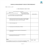 Annual Management Group Performance Plan gratis en premium templates