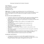 Fresher Teacher Resume Format gratis en premium templates