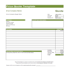 Vorschaubild der VorlageQuote Template Excel Spreadsheet
