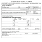 HR Generic Job Application Form gratis en premium templates