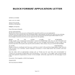 Block Letter Format template preview imageBlock Letter Format