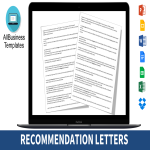Academic Letter of Recommendation template gratis en premium templates