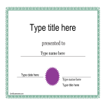 Personal Certificate Sample gratis en premium templates