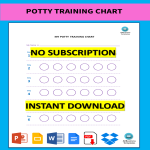 Potty Chart gratis en premium templates