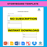 Storyboard Template gratis en premium templates