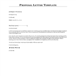 Vorschaubild der VorlageProposal Letter Template