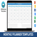 Monthly Planner Template gratis en premium templates
