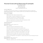 template topic preview image Nurse Executive Resume Sample