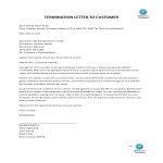 Contract Termination Letter To Customer gratis en premium templates