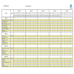 Vorschaubild der VorlageExcel Weekly Cleaning Schedule