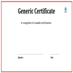 Generic Certificate gratis en premium templates