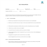 Hr Self Evaluation Form gratis en premium templates