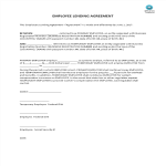 Employee Lending Agreement gratis en premium templates