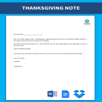 Thanksgiving Note gratis en premium templates