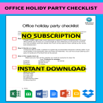 template topic preview image Office Holiday Party Checklist