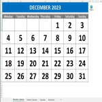 December 2023 template gratis en premium templates