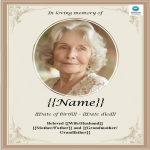 template topic preview image Free obituary template