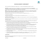 Encroachment agreement gratis en premium templates