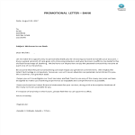 Promotional letter - bank gratis en premium templates