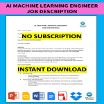 AI Machine Learning Engineer Job Description gratis en premium templates