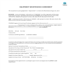 Equipment Maintenance Leasing Agreement gratis en premium templates