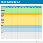 Content Marketing Calendar gratis en premium templates