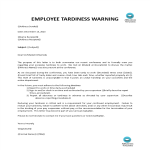 Job Abandonment Warning Letter gratis en premium templates
