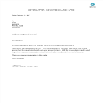 template topic preview image Cover Letter Renewed Charge Card