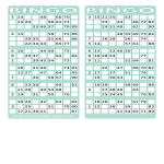 Blank Printable Bingo Card gratis en premium templates