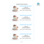 Babysitting Coupon gratis en premium templates