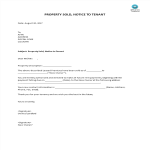 Property Sold, Notice to Tenant gratis en premium templates