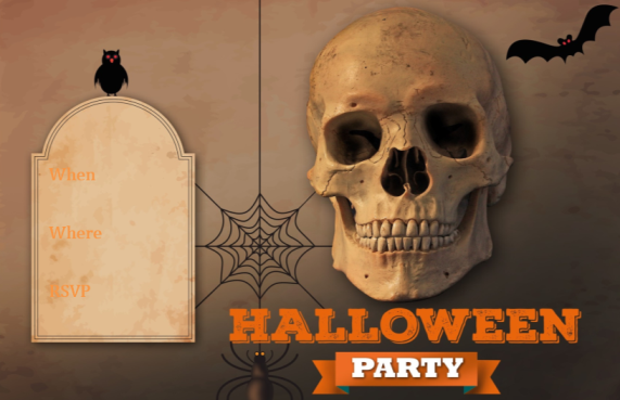 Halloween Invitation Party Template gratis en premium templates