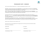 Promissory Note - Demand (different wording) gratis en premium templates