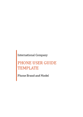 Professional User Manual template gratis en premium templates