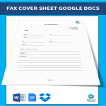 Fax Cover Sheet Google Docs gratis en premium templates