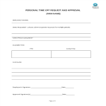 template topic preview image Hr Personal Time Off Request Form