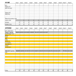 Excel Blank Home Budget gratis en premium templates