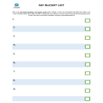 template topic preview image Bucket List Template