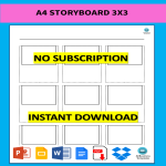 template topic preview image A4 Storyboard 3x3