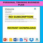 template preview imagePersonal Training Business Plan