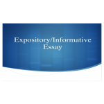 Expository Informative Essay gratis en premium templates