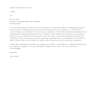 template topic preview image Employee Resignation Complaint Letter