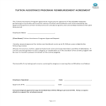 HR Tuition Assistance Program Agreement gratis en premium templates